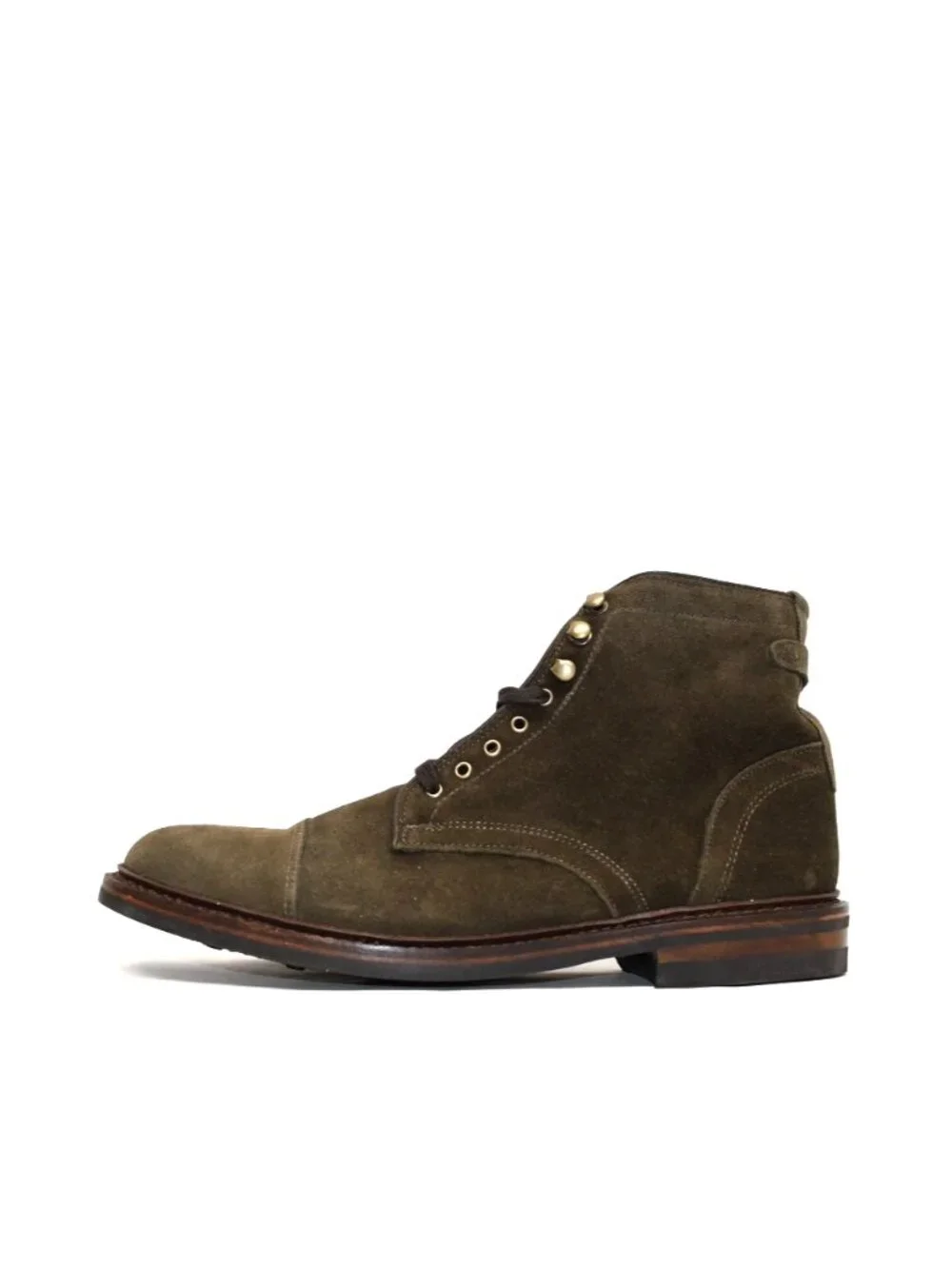 New! Allen Edmunds Landon Cap-toe Boot Military Green Sz 9 D 5840 DD538 Made USA